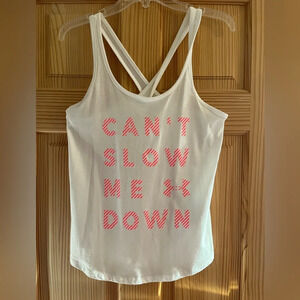Under Armour Can’t Slow Me Down White Tank‎ Top Extra small
